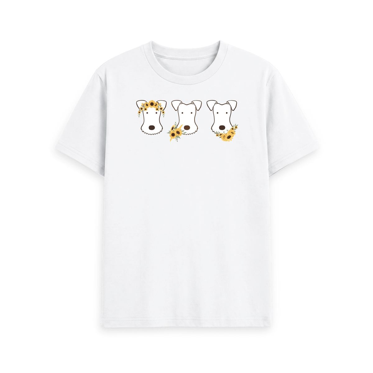 White Printed T-shirt Front