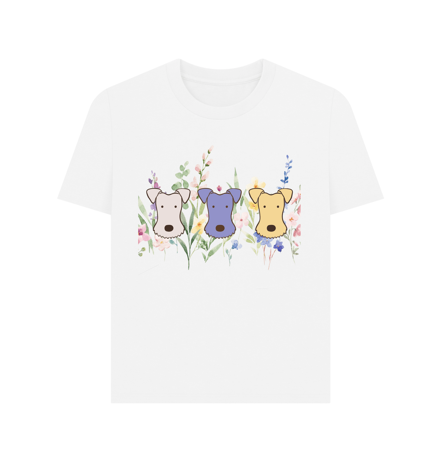 White Printed T-shirt Front