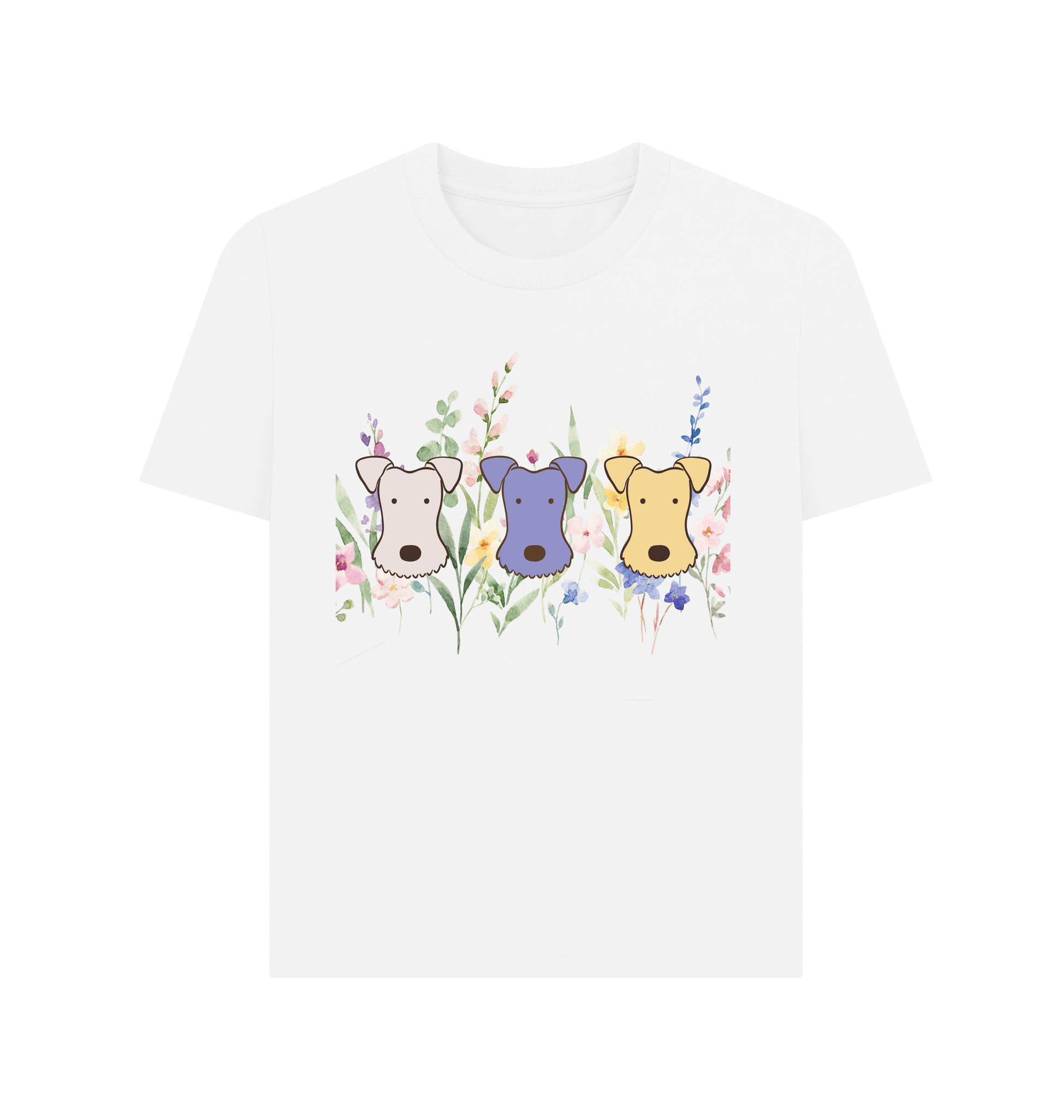 White Printed T-shirt Front