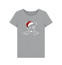 Load image into Gallery viewer, Athletic Grey Be More Bob this Xmas Ladies T-shirt!