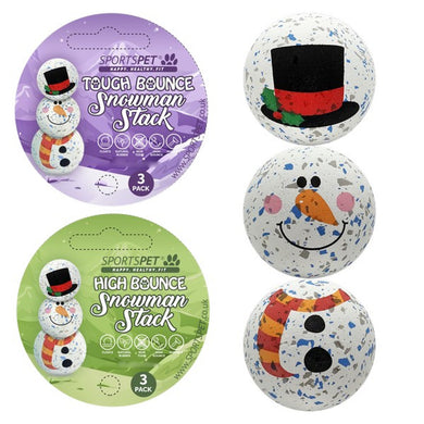 Sportspet Snowman Stack - Tough Bounce