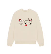 Load image into Gallery viewer, Oat Foxy Christmas! Slouchy Sweatshirt