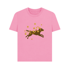 Load image into Gallery viewer, Rose Pink Printed T-shirt Front