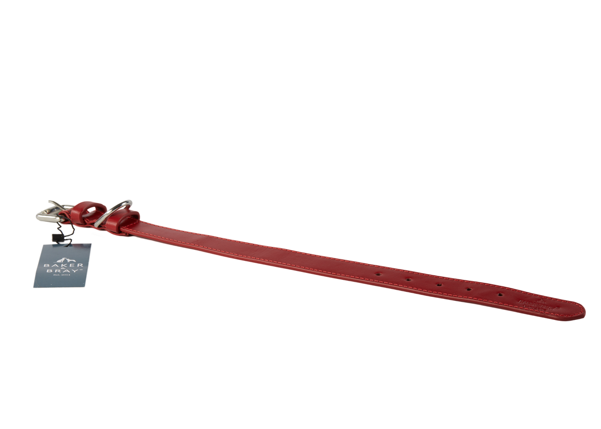 Eco Friendly Leather Dog Collar, Rose