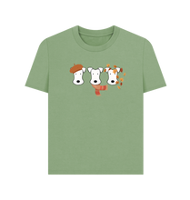 Load image into Gallery viewer, Sage Printed T-shirt Front
