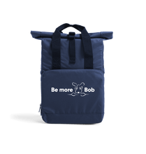 Load image into Gallery viewer, Navy Dusk Be More Bob roll top backpack