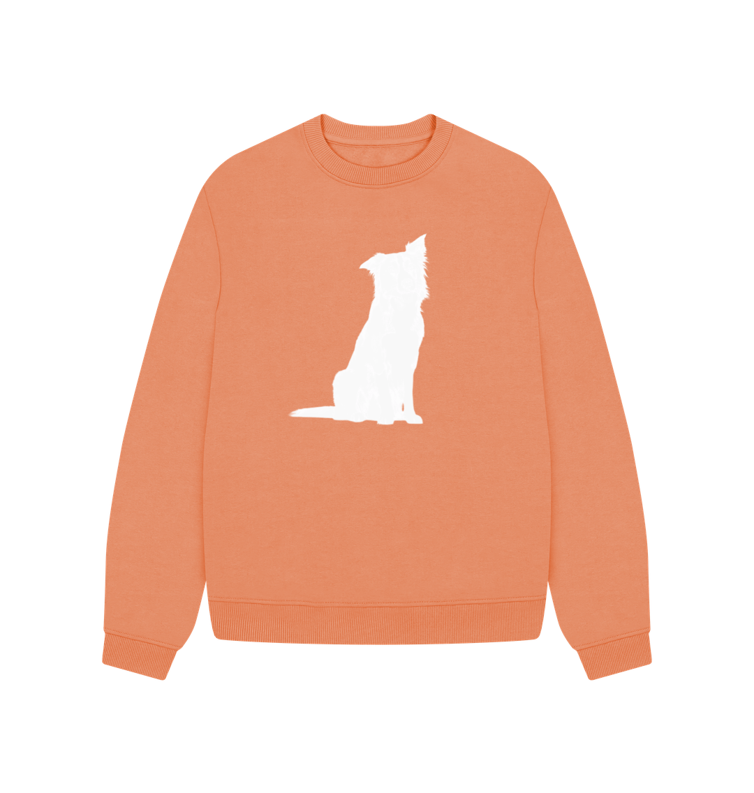 Apricot Border Collie Oversized Sweatshirt