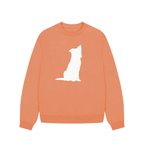 Apricot Border Collie Oversized Sweatshirt