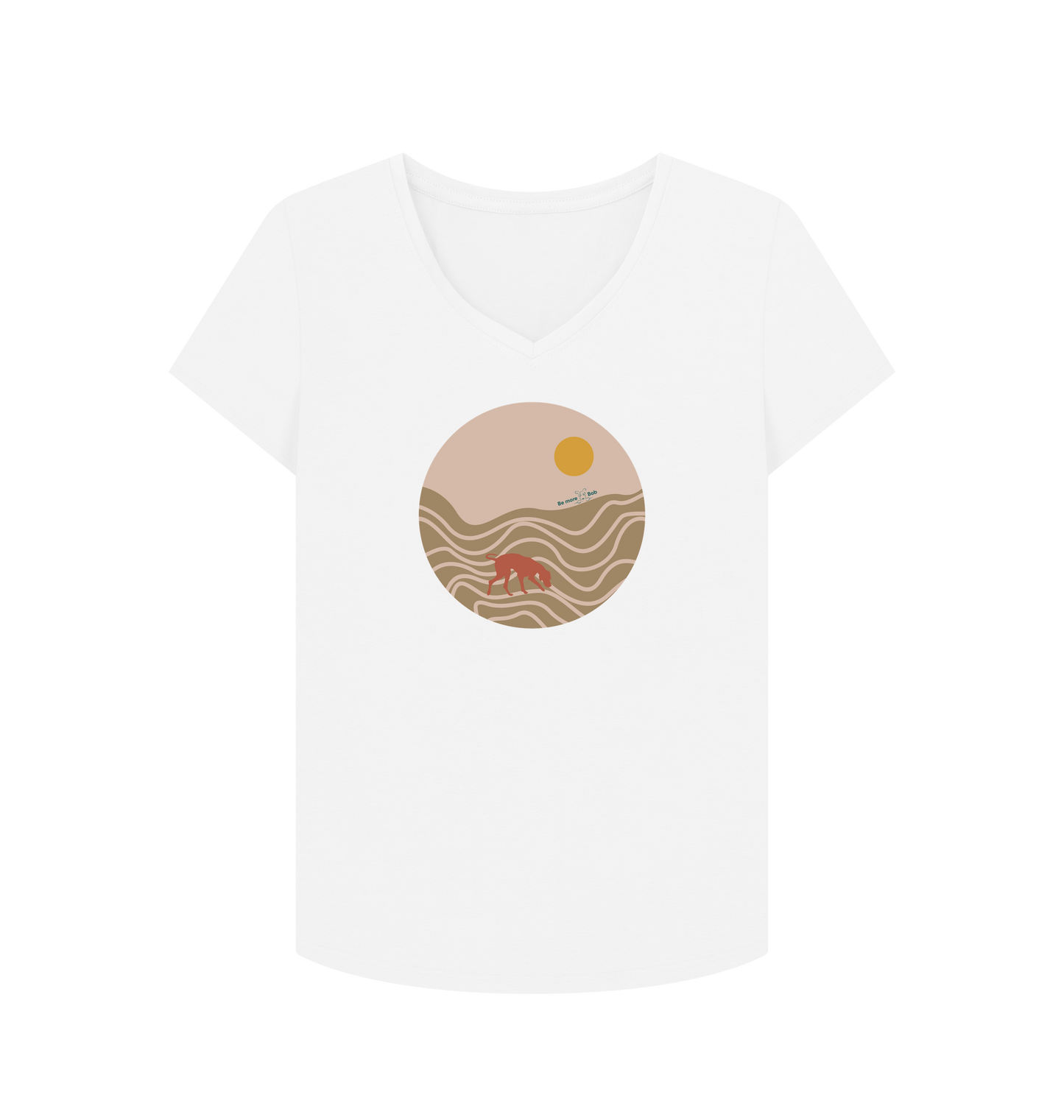 White Printed T-shirt Front