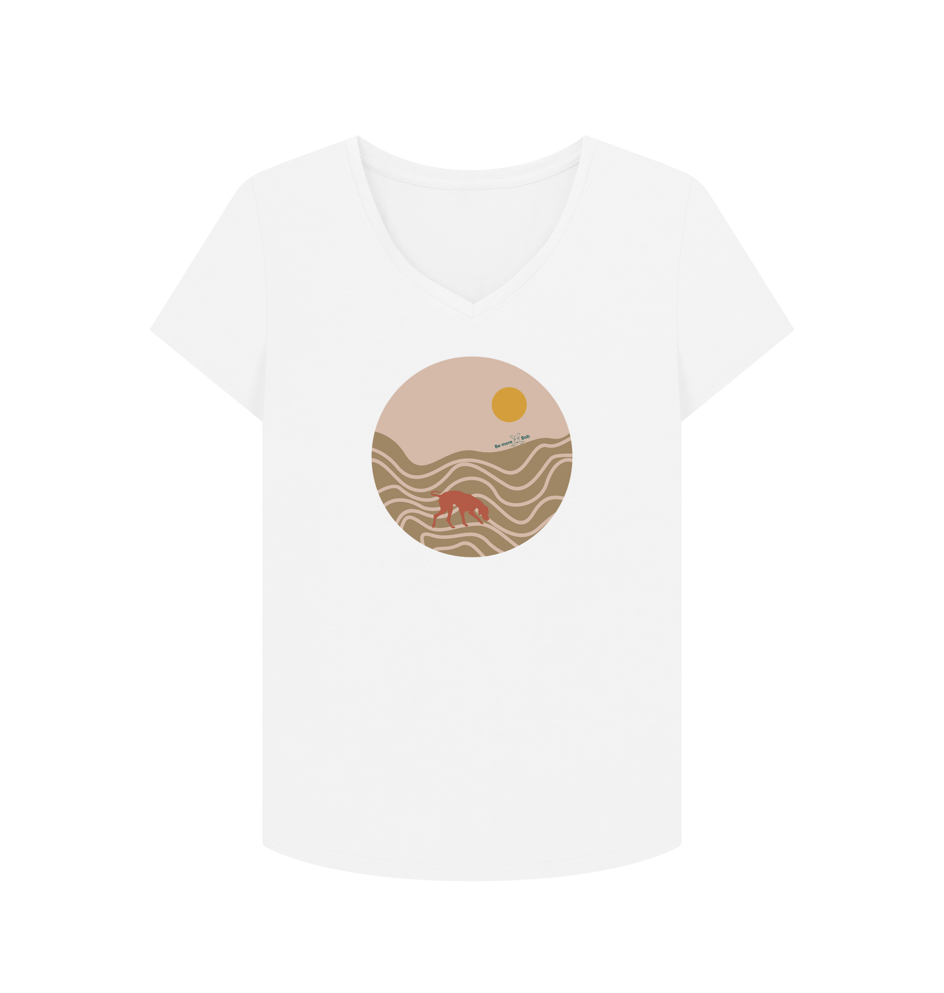 White Printed T-shirt Front
