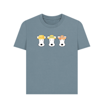 Load image into Gallery viewer, Stone Blue Printed T-shirt