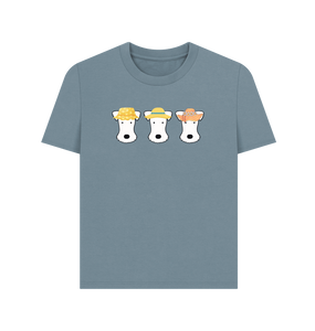 Stone Blue Printed T-shirt