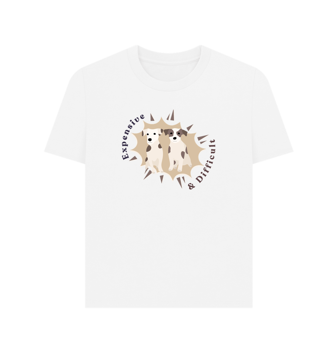 White Printed T-shirt Front