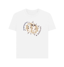 Load image into Gallery viewer, White Printed T-shirt Front