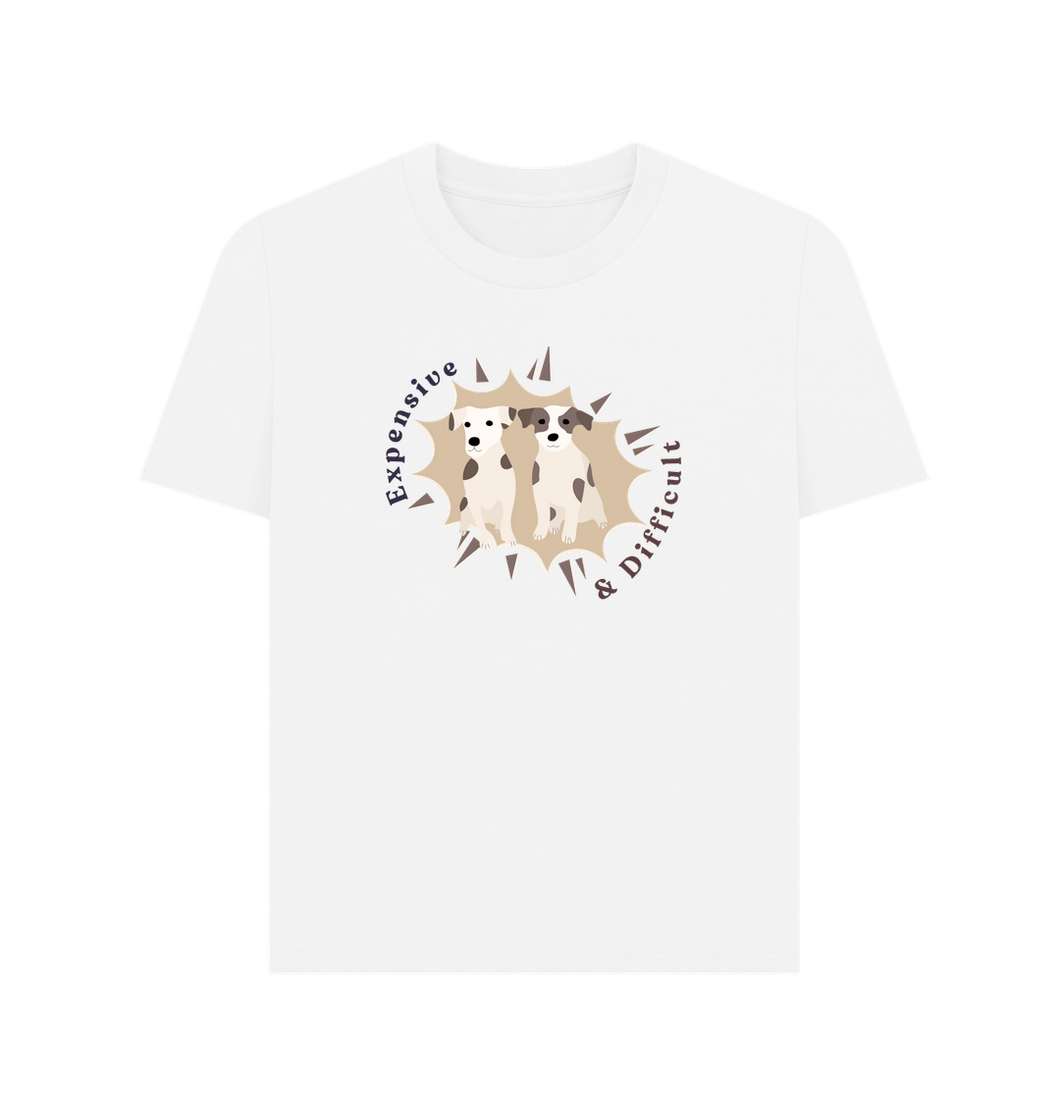 White Printed T-shirt Front