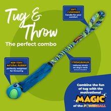 Load image into Gallery viewer, Fauxtastic PowerBall Bungee | Strong Dog Toys | Tug-E-Nuff: Purple Pattern