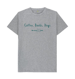 Athletic Grey Coffee, Books, Dogs - men's t.shirt