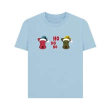Load image into Gallery viewer, Milky Blue Printed T-shirt Front