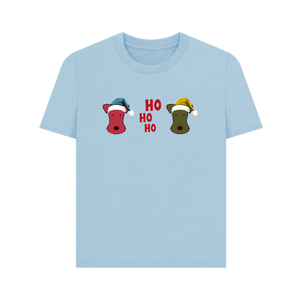 Milky Blue Printed T-shirt Front