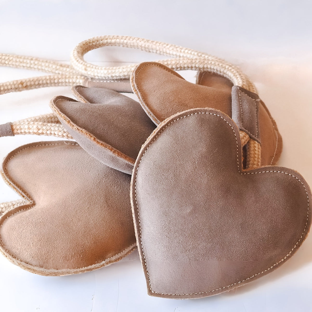 Eco Suede Heart on a Rope