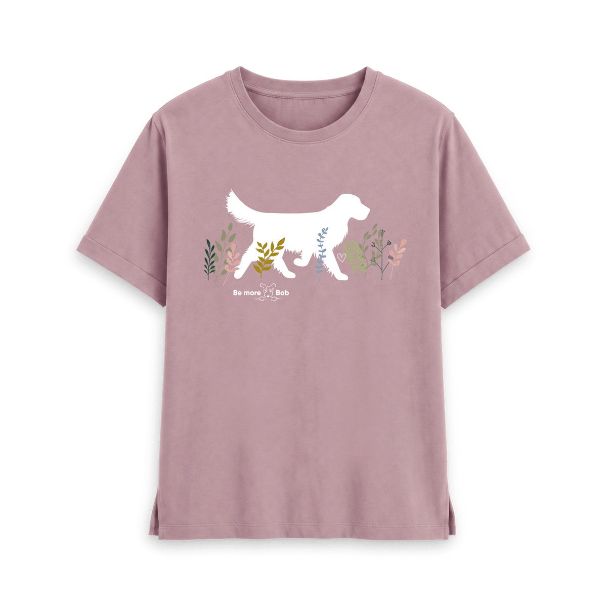 Mauve Printed T-shirt Front