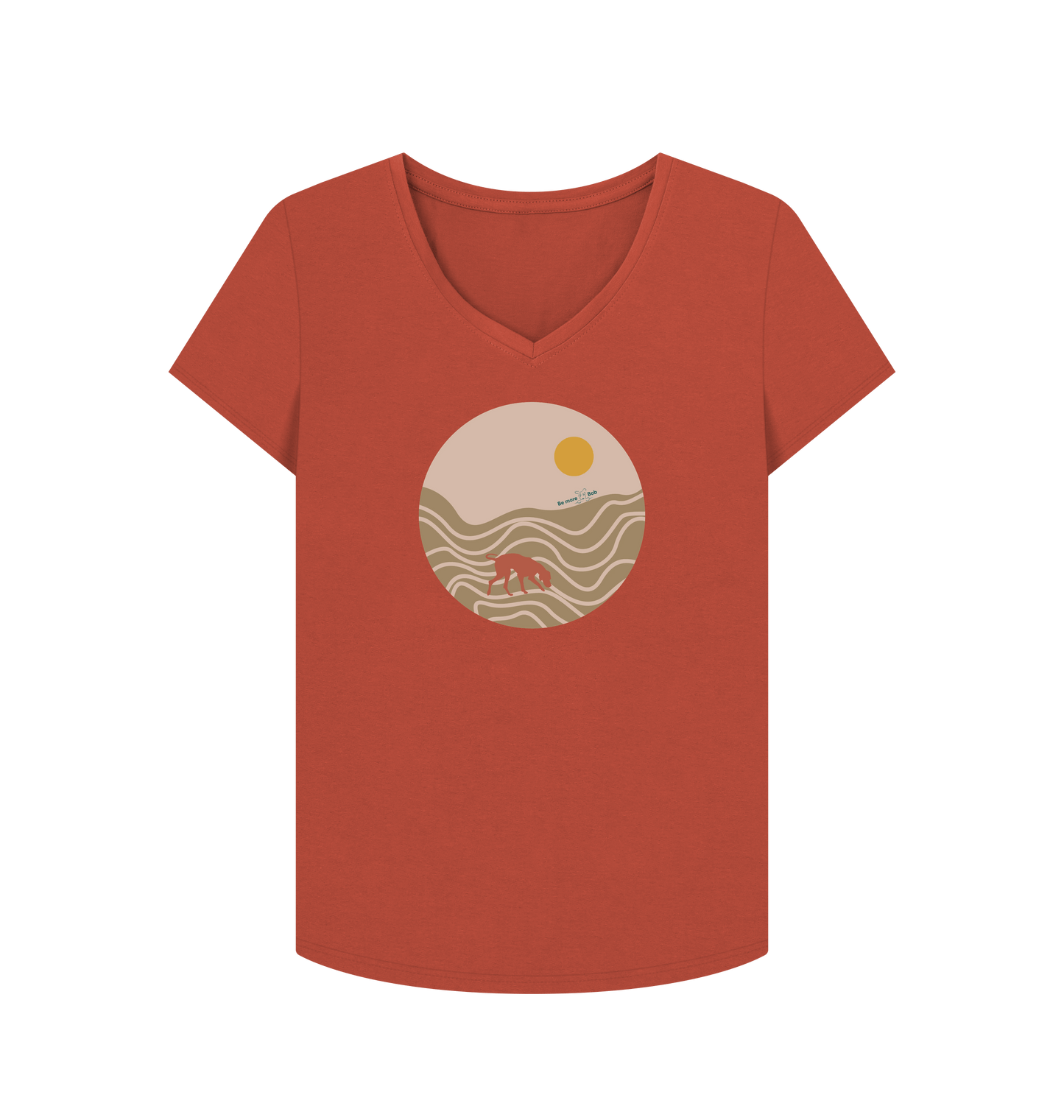 Rust Printed T-shirt Front