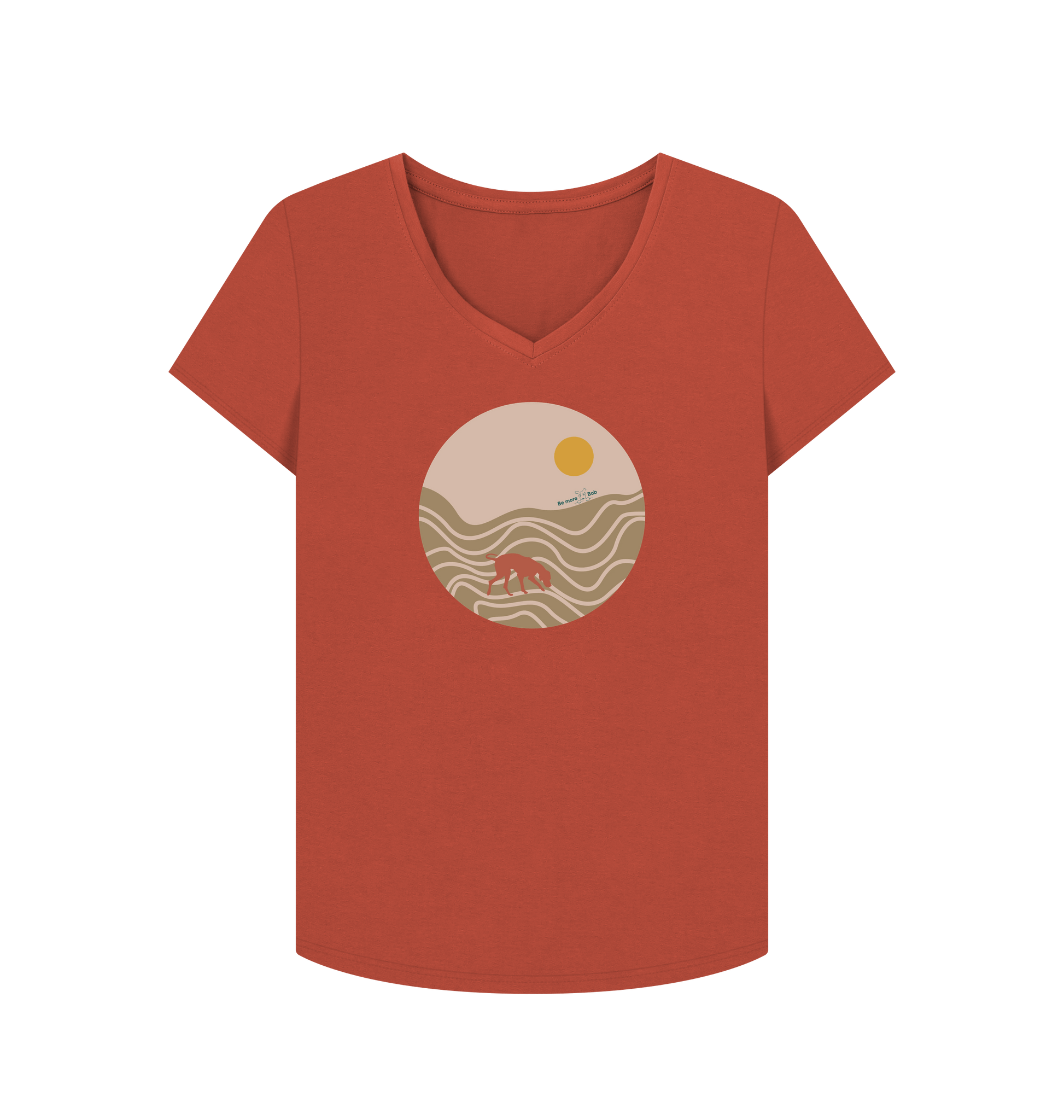 Rust Printed T-shirt Front