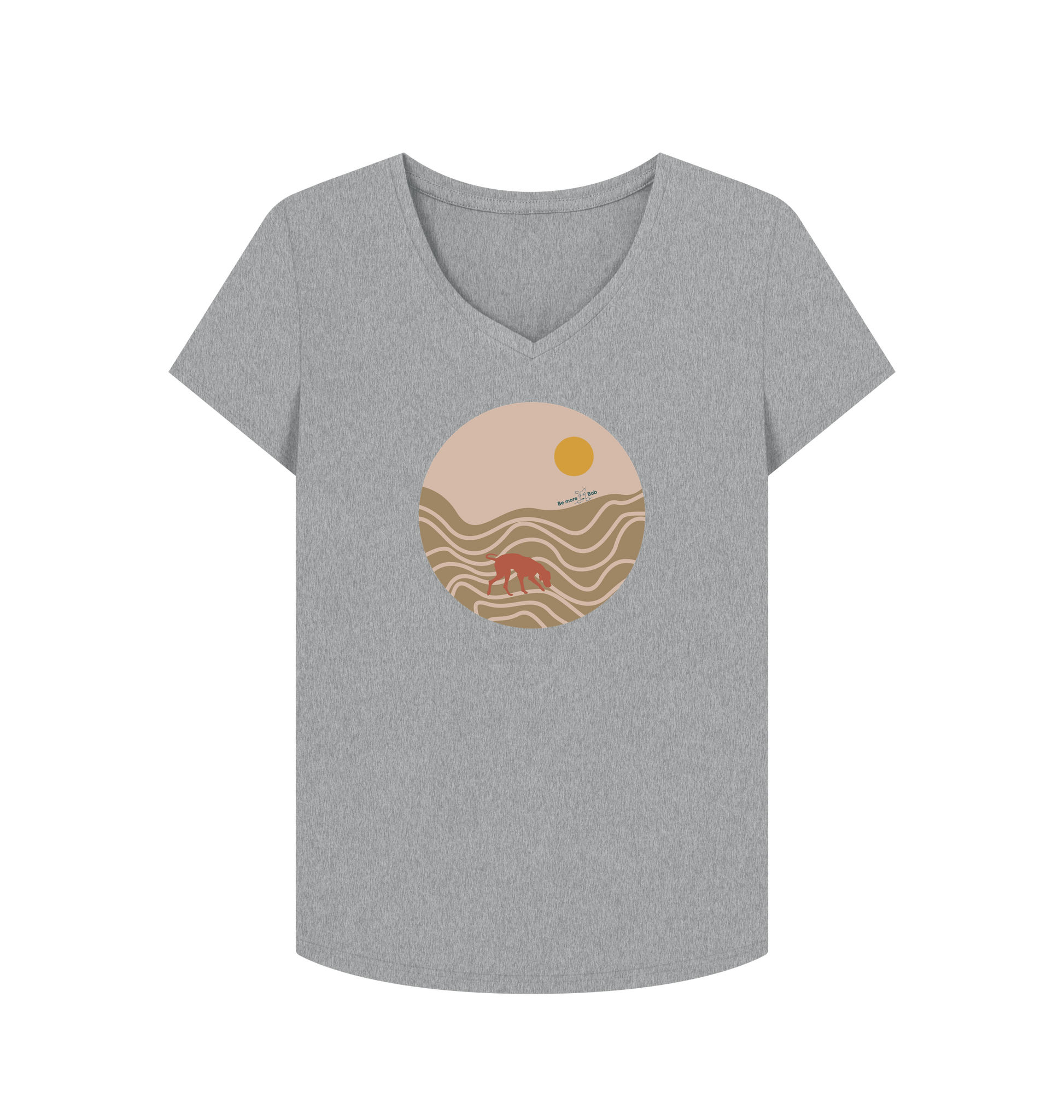 Athletic Grey Printed T-shirt Front