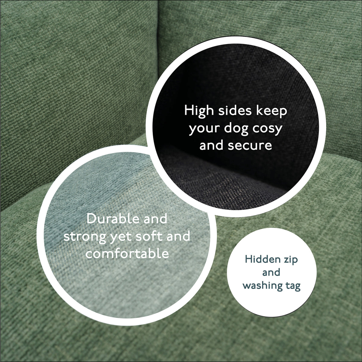 The Ultimate - Eco Friendly Orthopaedic Luxury Dog Bed, Sage Green