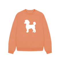 Load image into Gallery viewer, Apricot Mini Poodle Oversized Sweatshirt