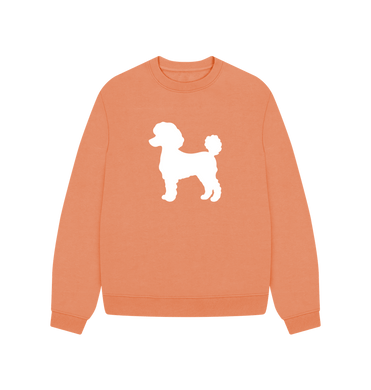 Apricot Mini Poodle Oversized Sweatshirt
