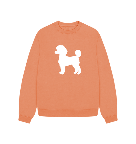 Apricot Mini Poodle Oversized Sweatshirt