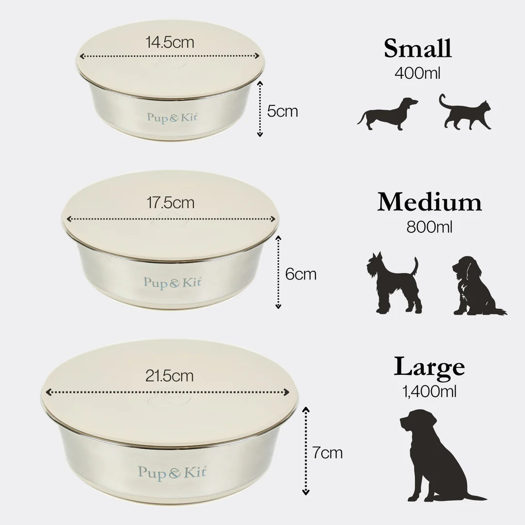 Lid-it Pet Bowl with Stay-Fresh Lid