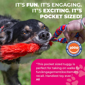 Pocket Fauxtastic | Faux Fur Pocket Tug | Tug-E-Nuff: Green Pattern