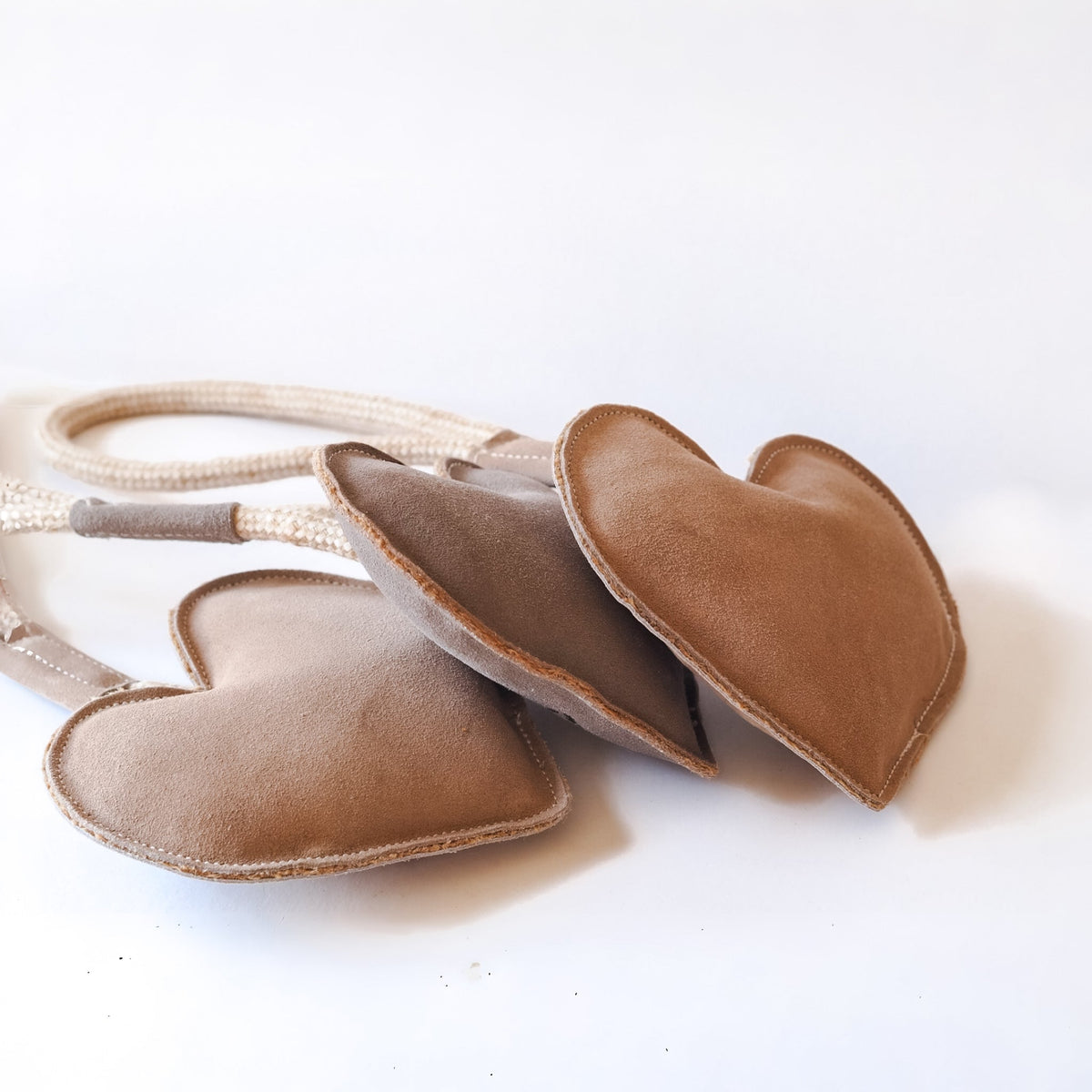 Eco Suede Heart on a Rope