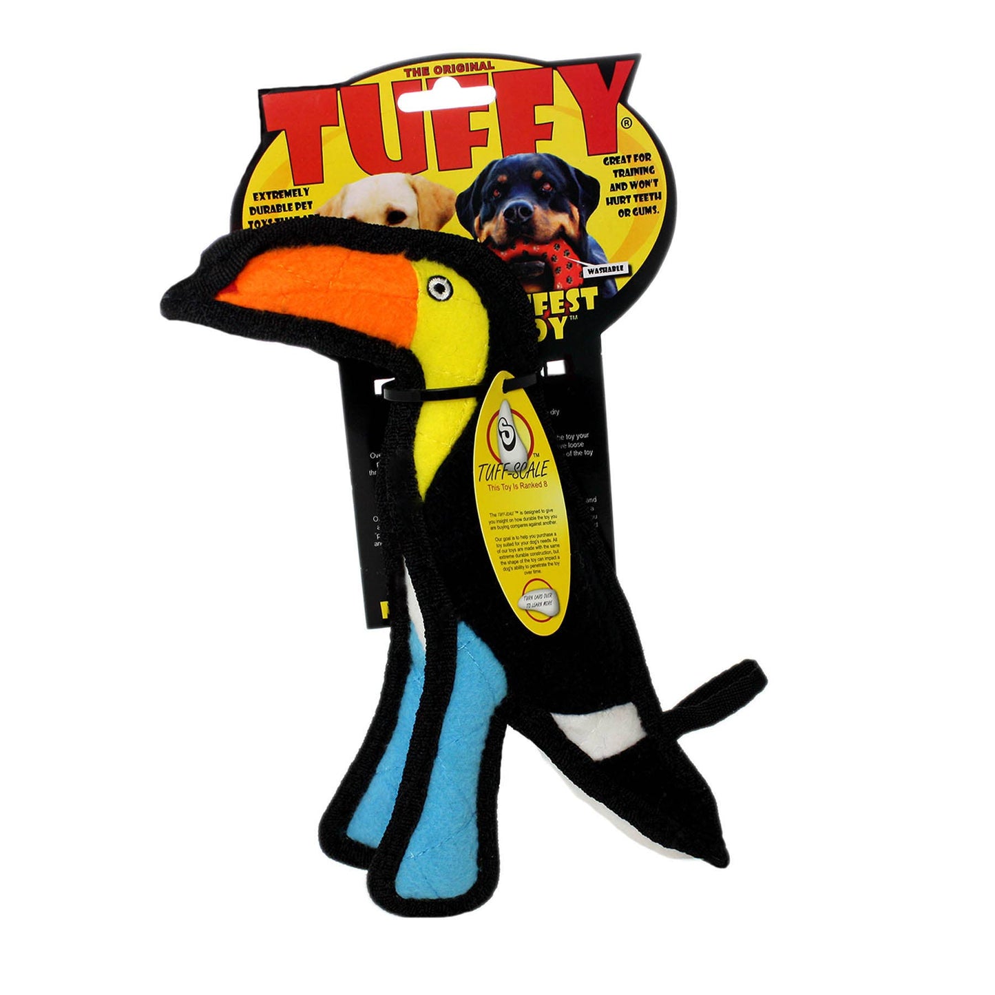 Tuffy Jr Zoo Toucan, Durable, Squeaky Dog Toy