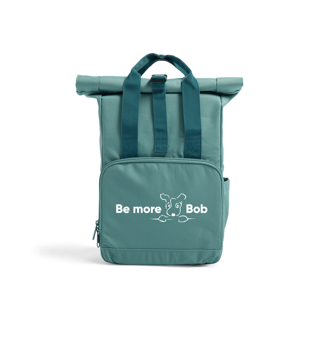 Sage Green Be More Bob mini rolltop backpack