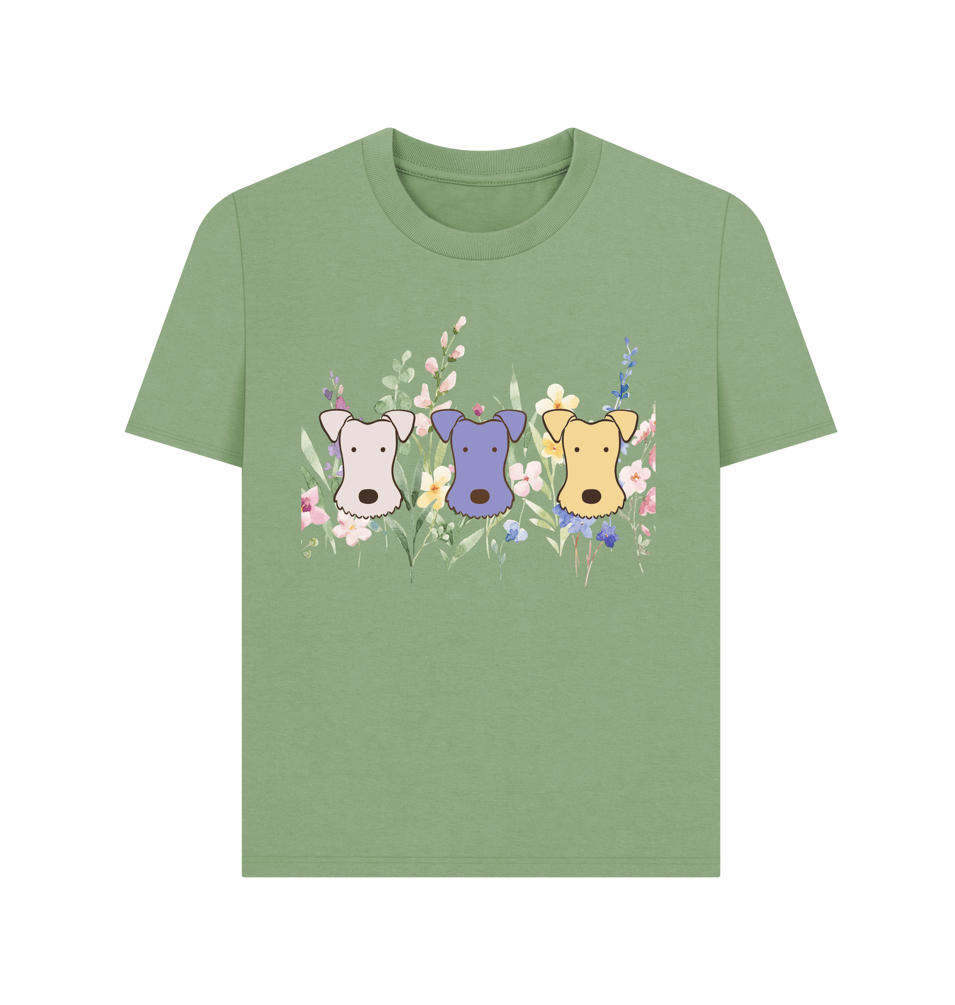 Sage Printed T-shirt Front