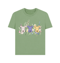 Load image into Gallery viewer, Sage Printed T-shirt Front