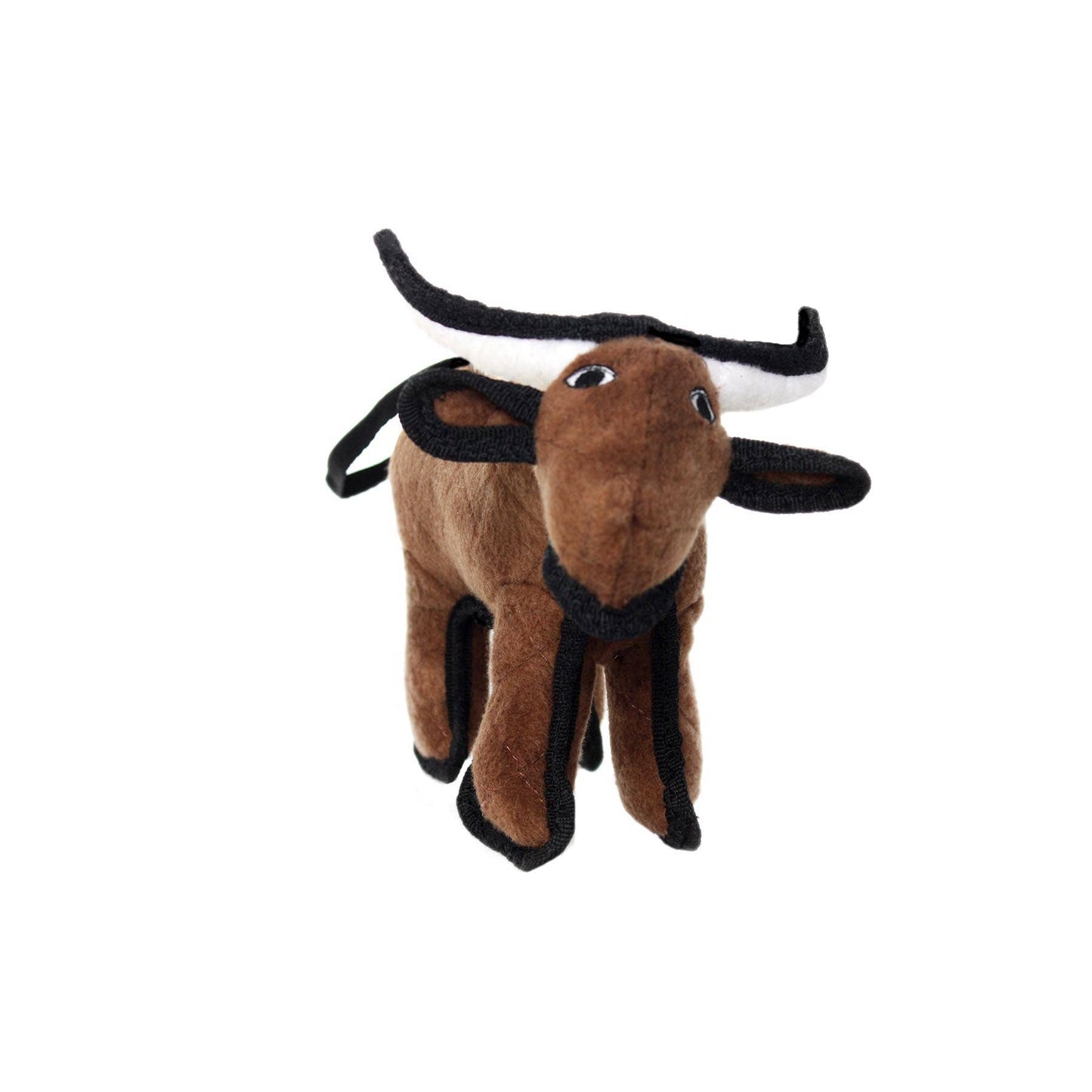 Tuffy Jr Barnyard Bull, Durable, Tough, Squeaky Dog Toy