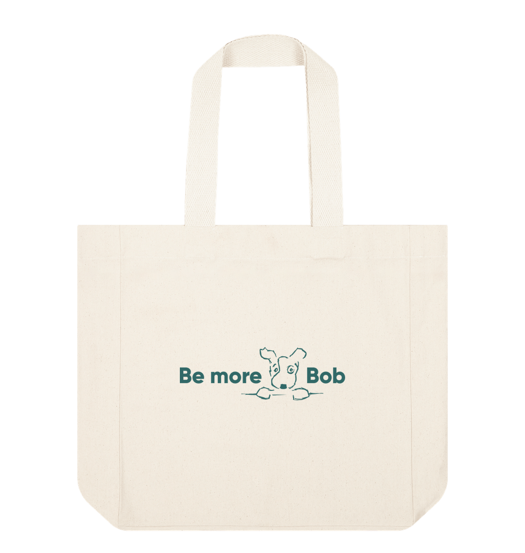 Natural Be More Bob - organic cotton shopper