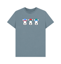 Load image into Gallery viewer, Stone Blue Printed T-shirt