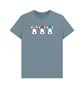 Stone Blue Printed T-shirt