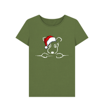 Load image into Gallery viewer, Khaki Be More Bob this Xmas Ladies T-shirt!