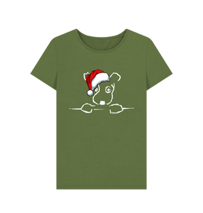 Khaki Be More Bob this Xmas Ladies T-shirt!