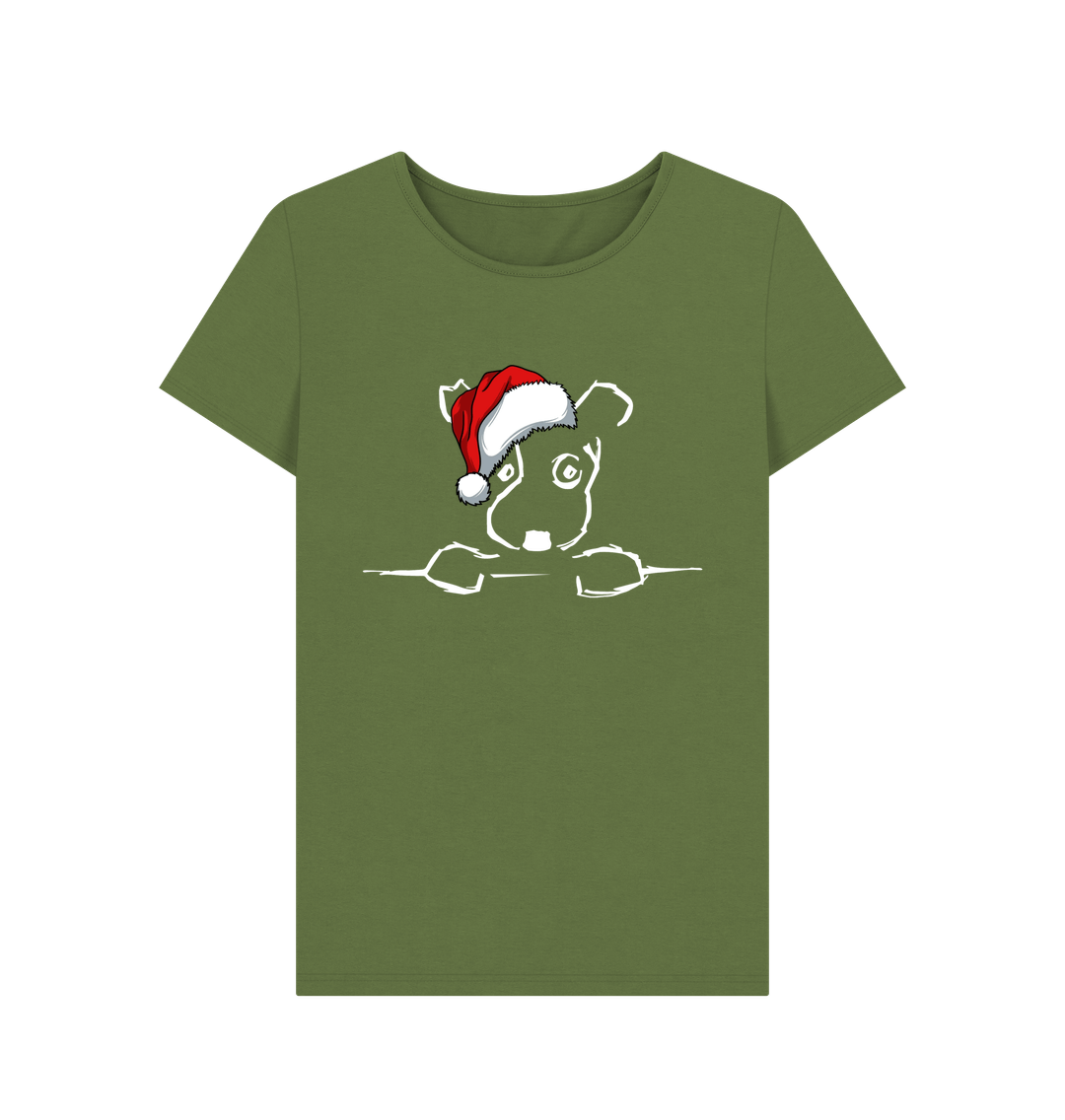 Khaki Printed T-shirt Front