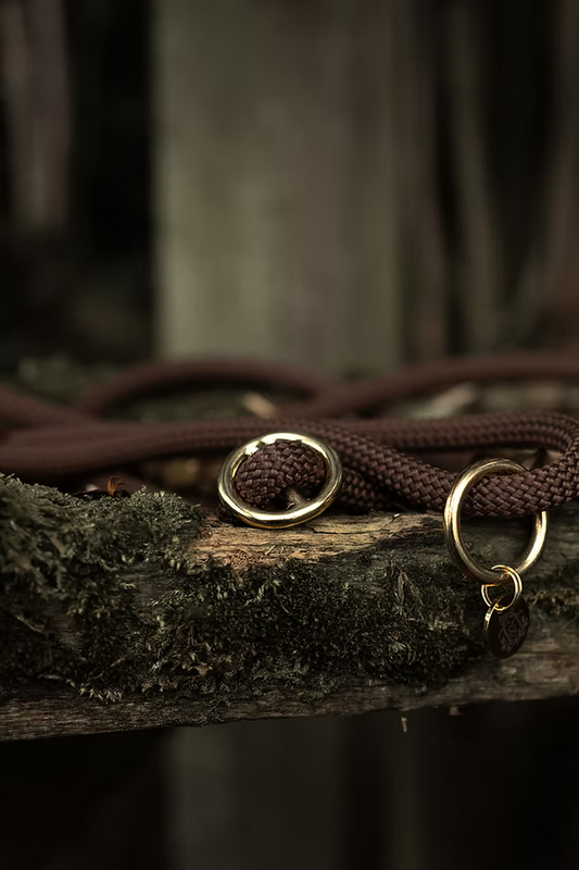 Handmade Slip Leads | Brass Fittings | Soft Rope