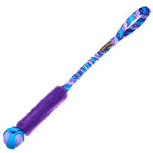 Load image into Gallery viewer, Fauxtastic PowerBall Bungee | Strong Dog Toys | Tug-E-Nuff: Purple Pattern