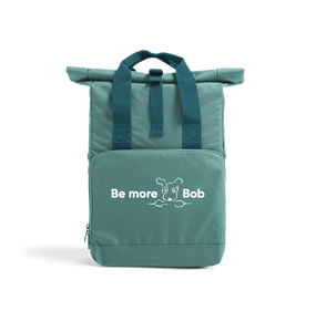 Sage Green Be More Bob roll top backpack