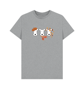 Athletic Grey Printed T-shirt Front